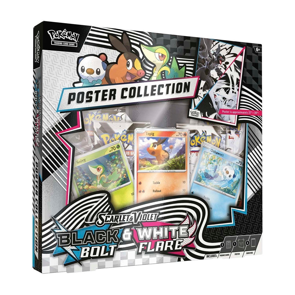 Pokémon TCG: Black Bolt & White Flare Unova Poster Collection