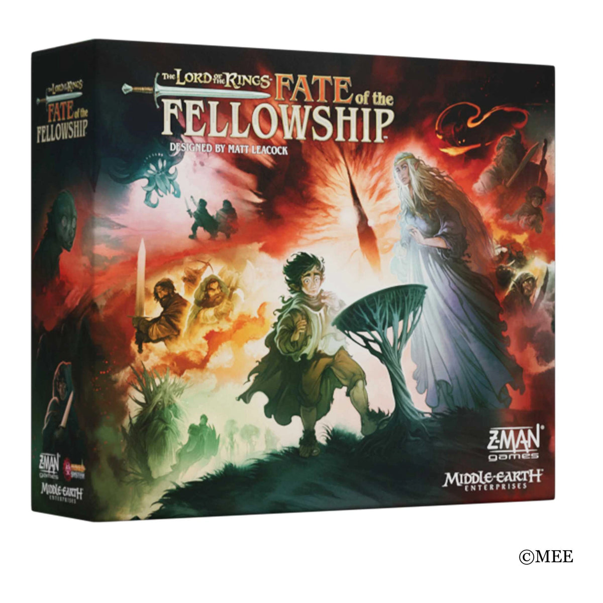 The Lord of the Rings Fate of the Fellowship co-operative board game box