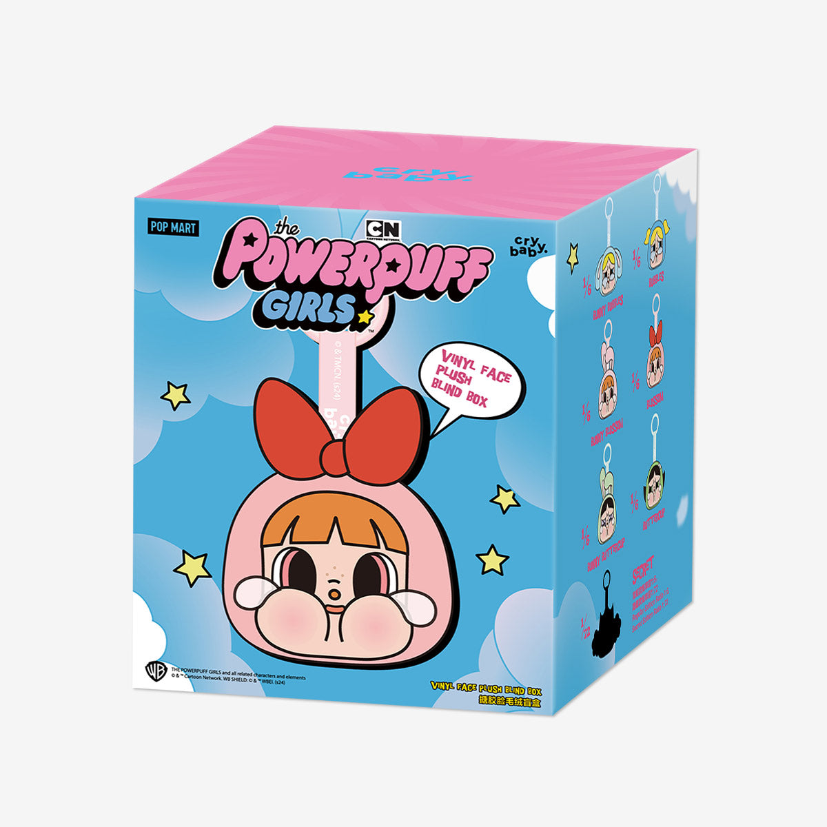CRYBABY x Powerpuff Girls vinyl face plush design