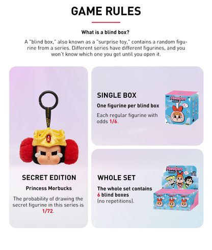 CRYBABY x Powerpuff Girls vinyl face plush detail
