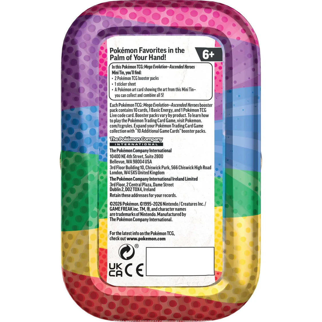 Pokémon TCG: Mega Evolution Ascended Heroes - Mini Tin