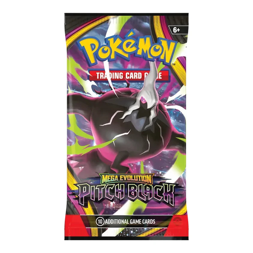 Pokémon TCG Mega Evolution Pitch Black booster pack, English sealed 10-card pack