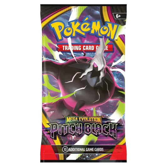 Pokémon TCG Mega Evolution Pitch Black booster pack, English sealed 10-card pack