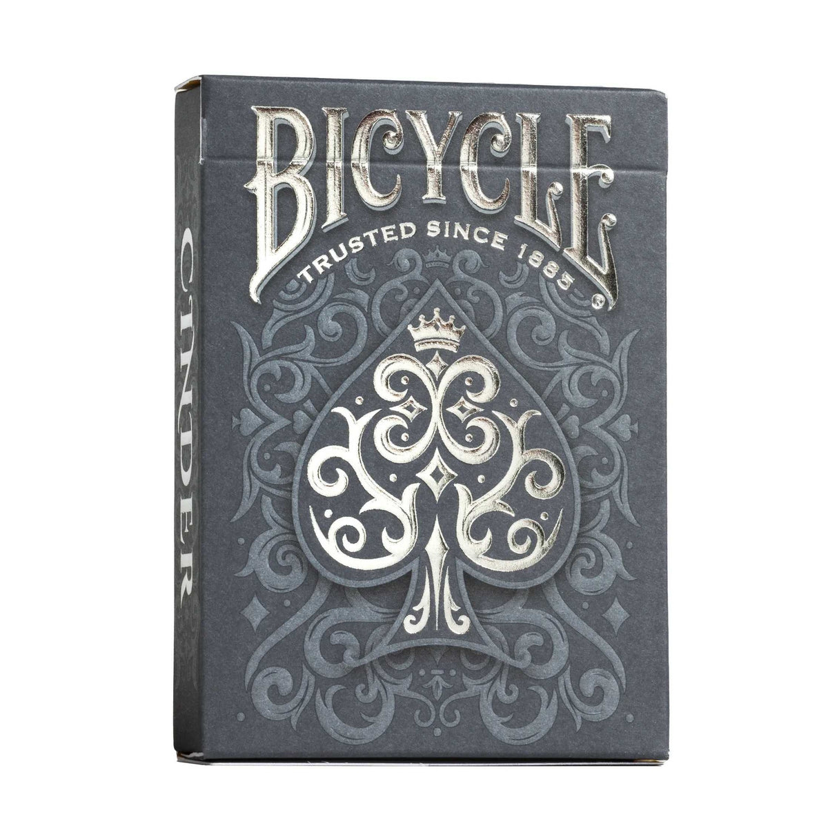 Bicycle Cinder playing cards deck box with smouldering ember and ash artwork