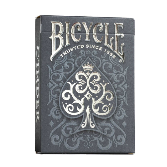Bicycle Cinder playing cards deck box with smouldering ember and ash artwork
