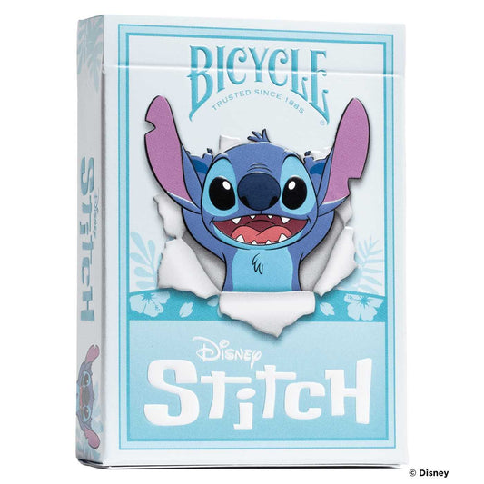 Bicycle Disney Stitch playing cards deck box featuring Experiment 626