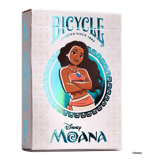 Bicycle Moana playing cards deck box featuring Disney Moana artwork