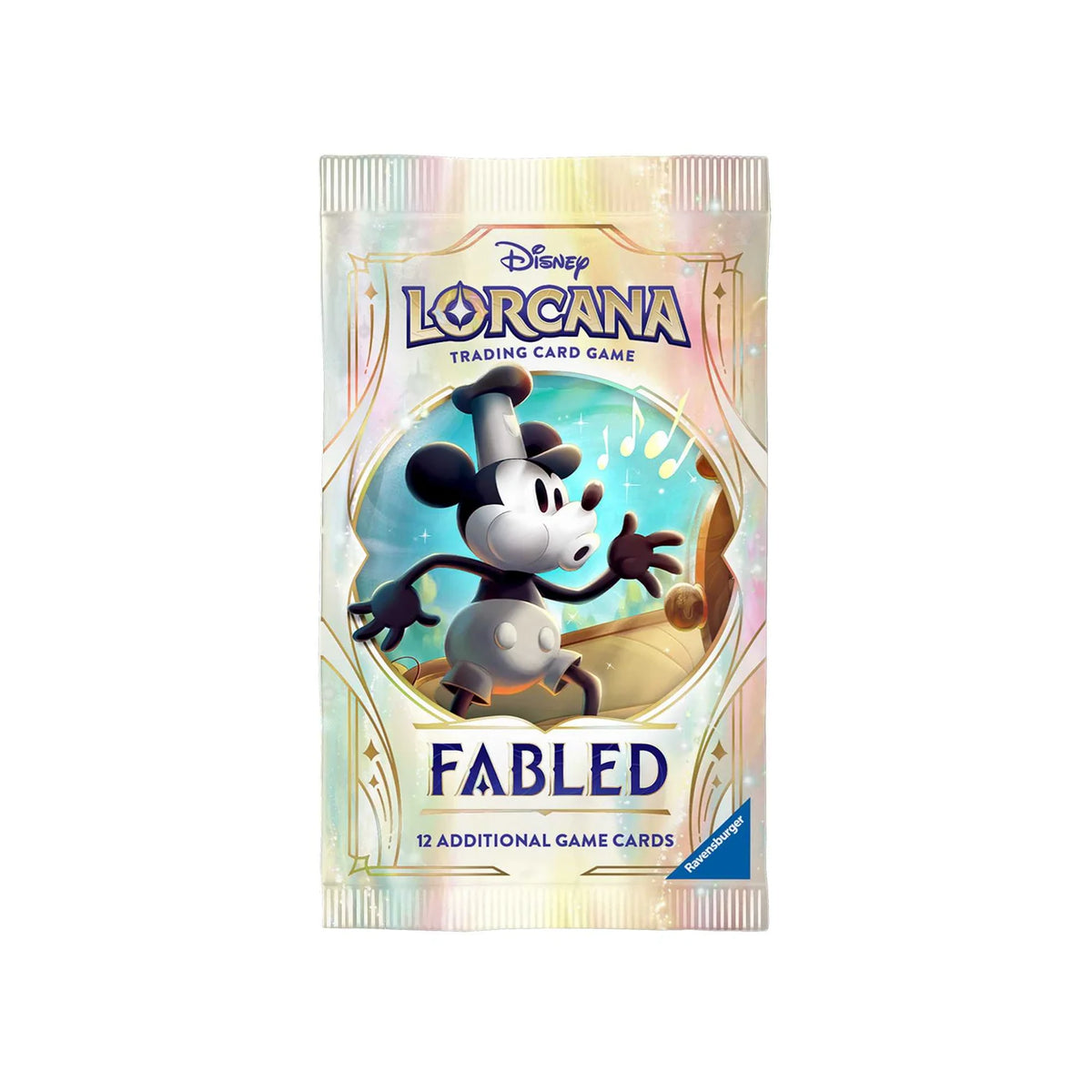 Disney Lorcana Fabled Set 9 booster box, detail view