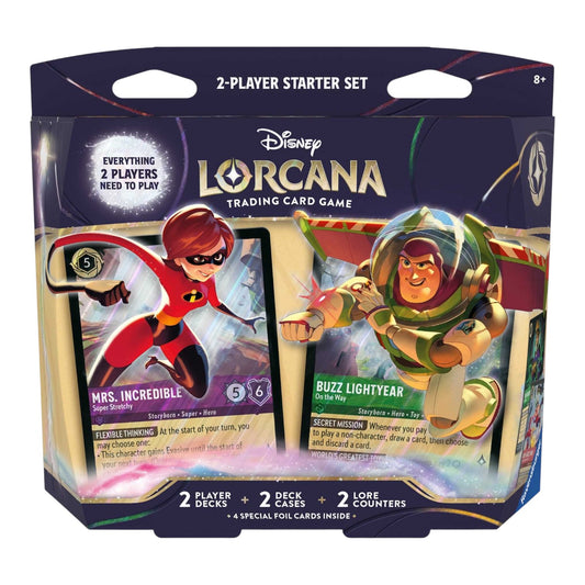Disney Lorcana Wilds Unknown 2 Player Starter Deck box for Set 12, sealed front