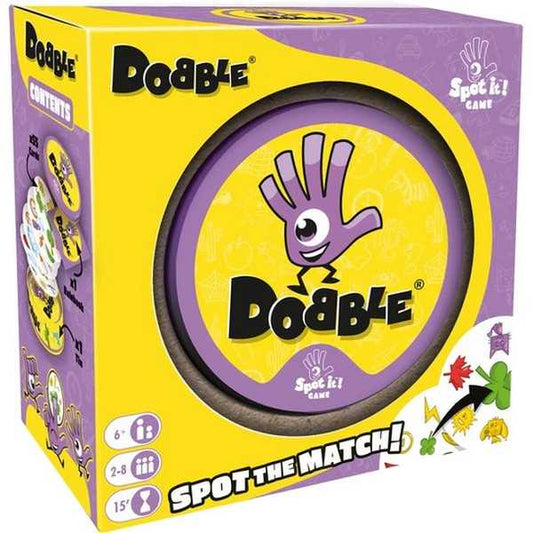 Dobble Classic symbol-matching card game tin from Zygomatic