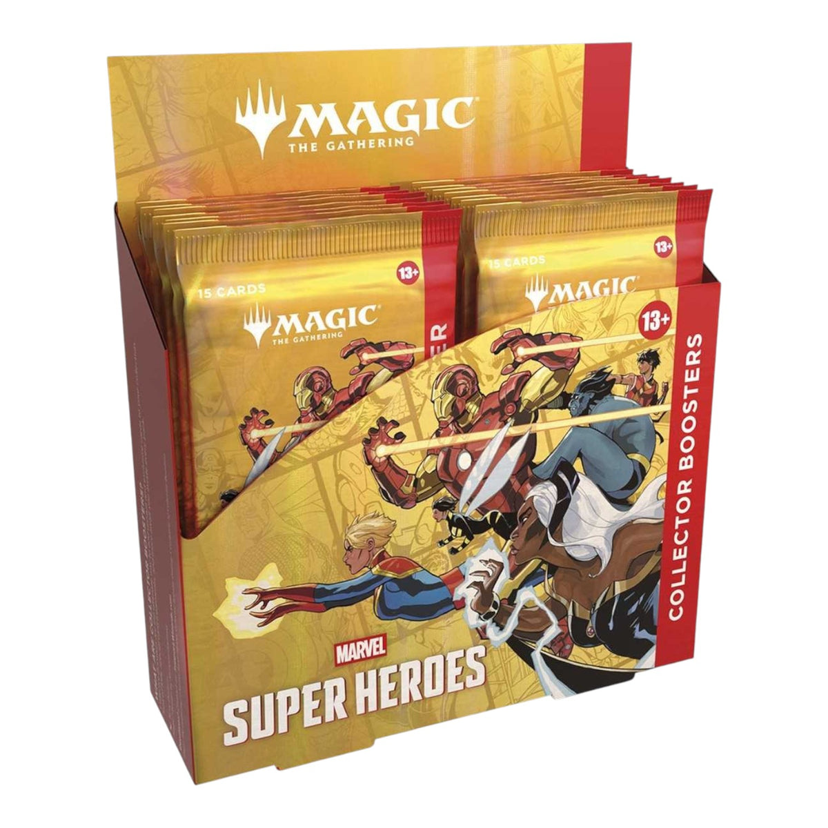 Magic: The Gathering Marvel Super Heroes Collector Booster Box, sealed box front
