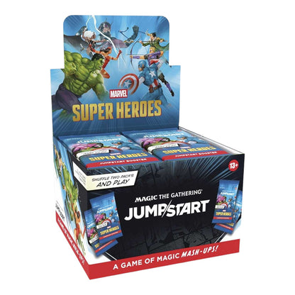 Magic: The Gathering Marvel Super Heroes Jumpstart Booster, sealed pack front