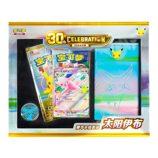Sealed Pokémon 30th Celebration Espeon ex deluxe deck set, Simplified Chinese edition
