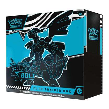 Pokémon TCG Black Bolt Zekrom Elite Trainer Box, contents view