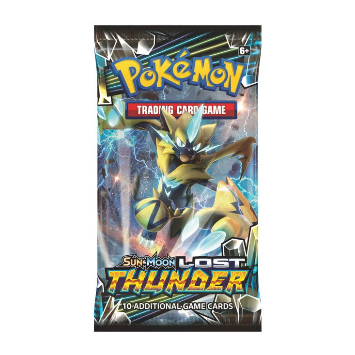 Pokémon Lost Thunder booster pack, Zeraora wrapper artwork
