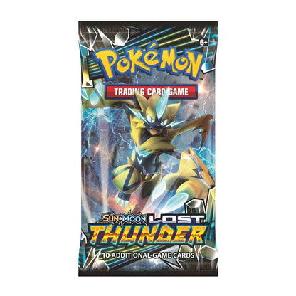 Pokémon Lost Thunder booster pack, Zeraora wrapper artwork