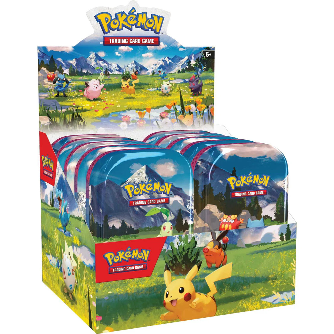 Pokémon TCG Mega Evolution Ascended Heroes mini tin, main product shot