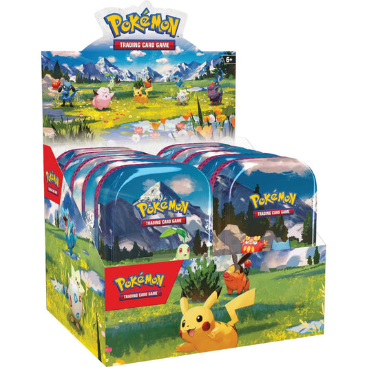 Pokémon TCG Mega Evolution Ascended Heroes mini tin, main product shot