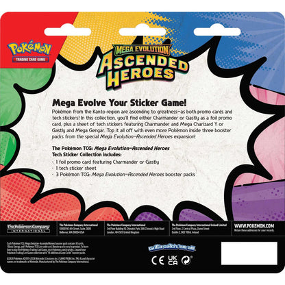 Pokémon TCG Ascended Heroes Tech Sticker Collection, detail view