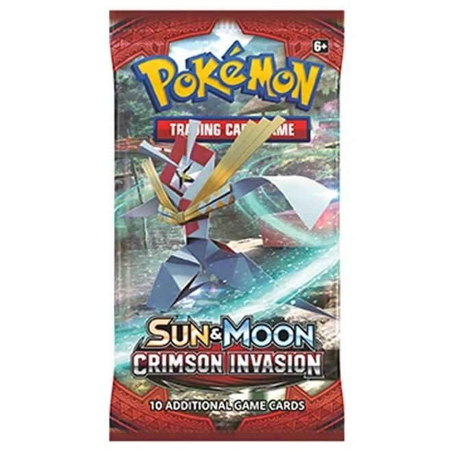 Pokémon Crimson Invasion booster pack, alternative wrapper artwork