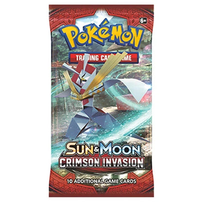 Pokémon Crimson Invasion booster pack, alternative wrapper artwork