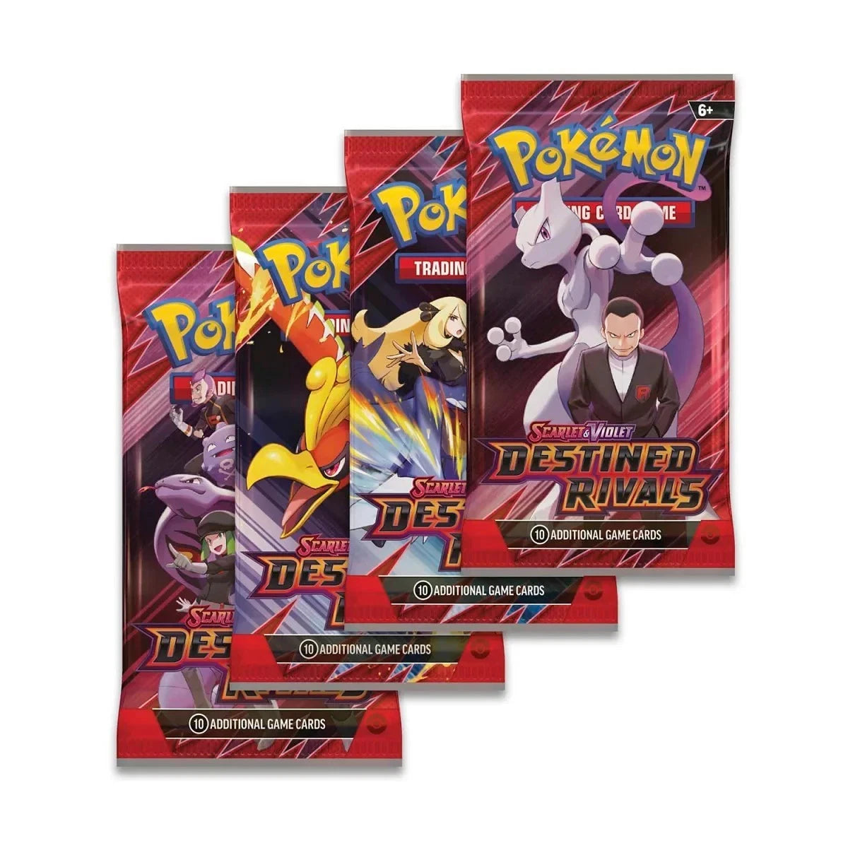Pokémon TCG: Destined Rivals Booster Packs (x4)