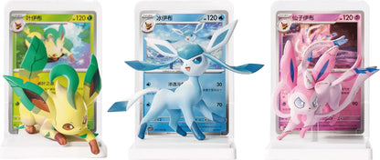 Pokémon Dream Painting Eeveelution figure and card pairing from the Terastal Grand Gathering set