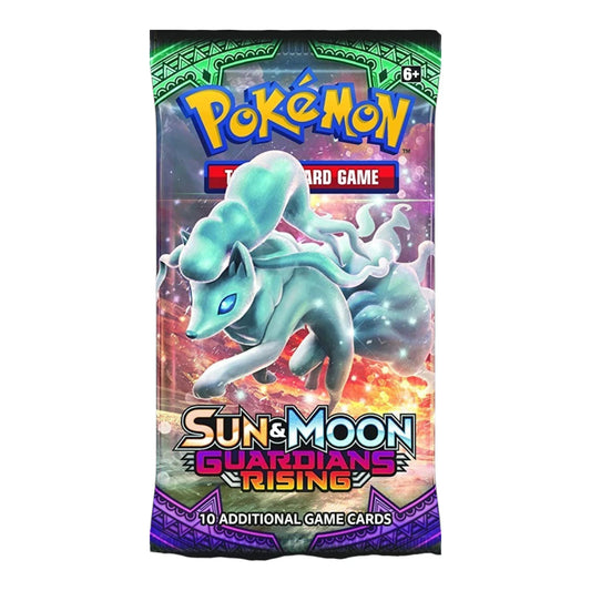 Sealed English Pokémon TCG Sun & Moon Guardians Rising booster pack