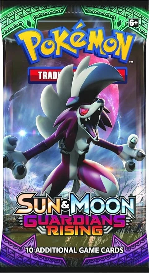 Guardians Rising booster pack wrapper, English Sun & Moon SM2