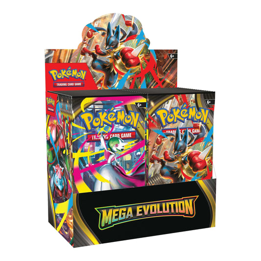 Pokémon TCG Mega Evolution booster box, sealed display