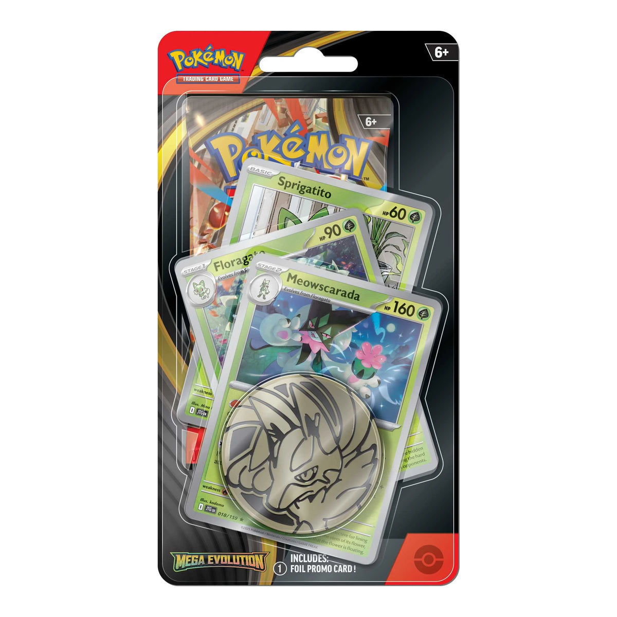 Pokémon TCG Mega Evolution Meowscarada checklane blister pack