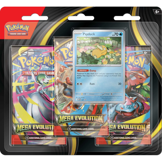 Pokémon Trading Card Game (TCG): Mega Evolution Booster 3 Pack - Psyduck