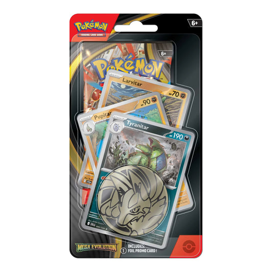 Pokémon TCG Mega Evolution Tyranitar checklane blister pack