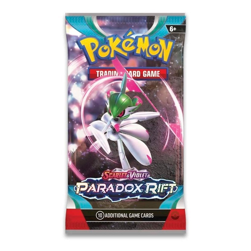 Pokémon TCG Paradox Rift booster pack featuring Iron Valiant