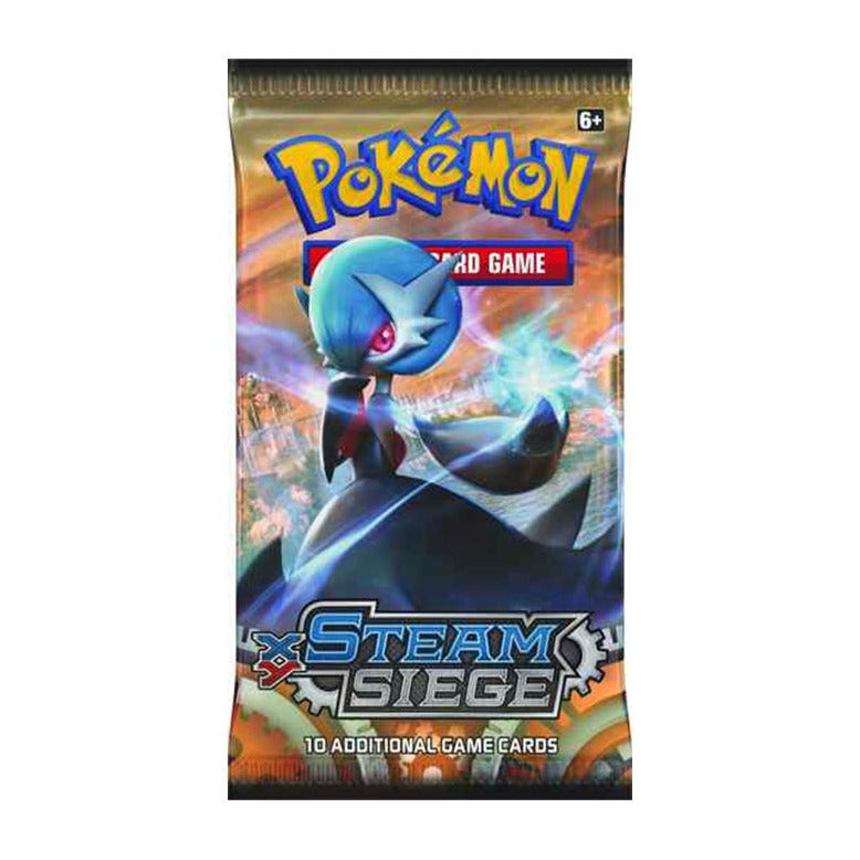 Pokémon XY Steam Siege booster pack, M Gardevoir-EX wrapper artwork