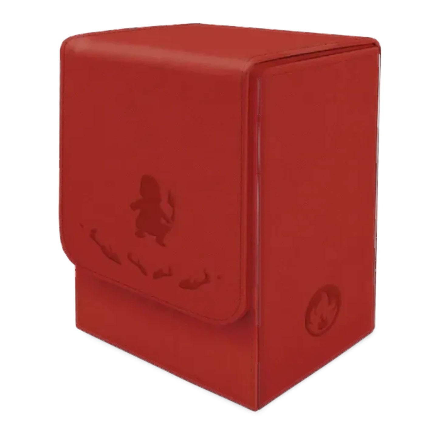 RichRevived red Charmander premium trading card deck box with embossed character design and fire-type symbol