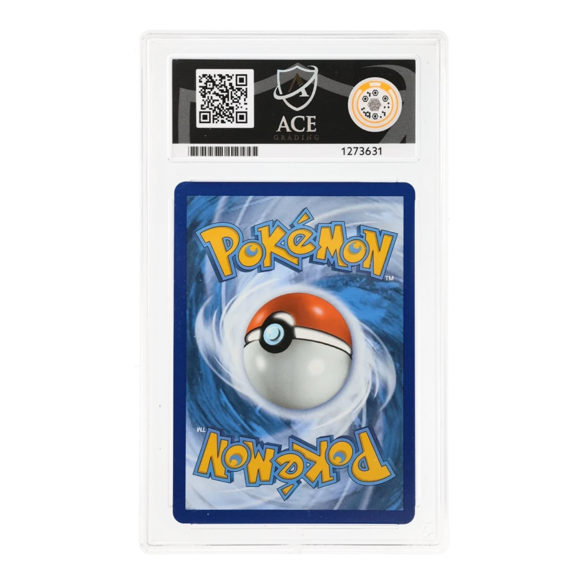 RichRevived ACE 10 Gem Mint graded Ho-Oh V Pokemon card from Silver Tempest in a protective plastic slab back view
