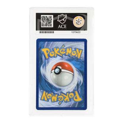 RichRevived ACE 9 Mint graded Lance's Charizard V SWSH133 Pokemon card in a protective slab, back view.