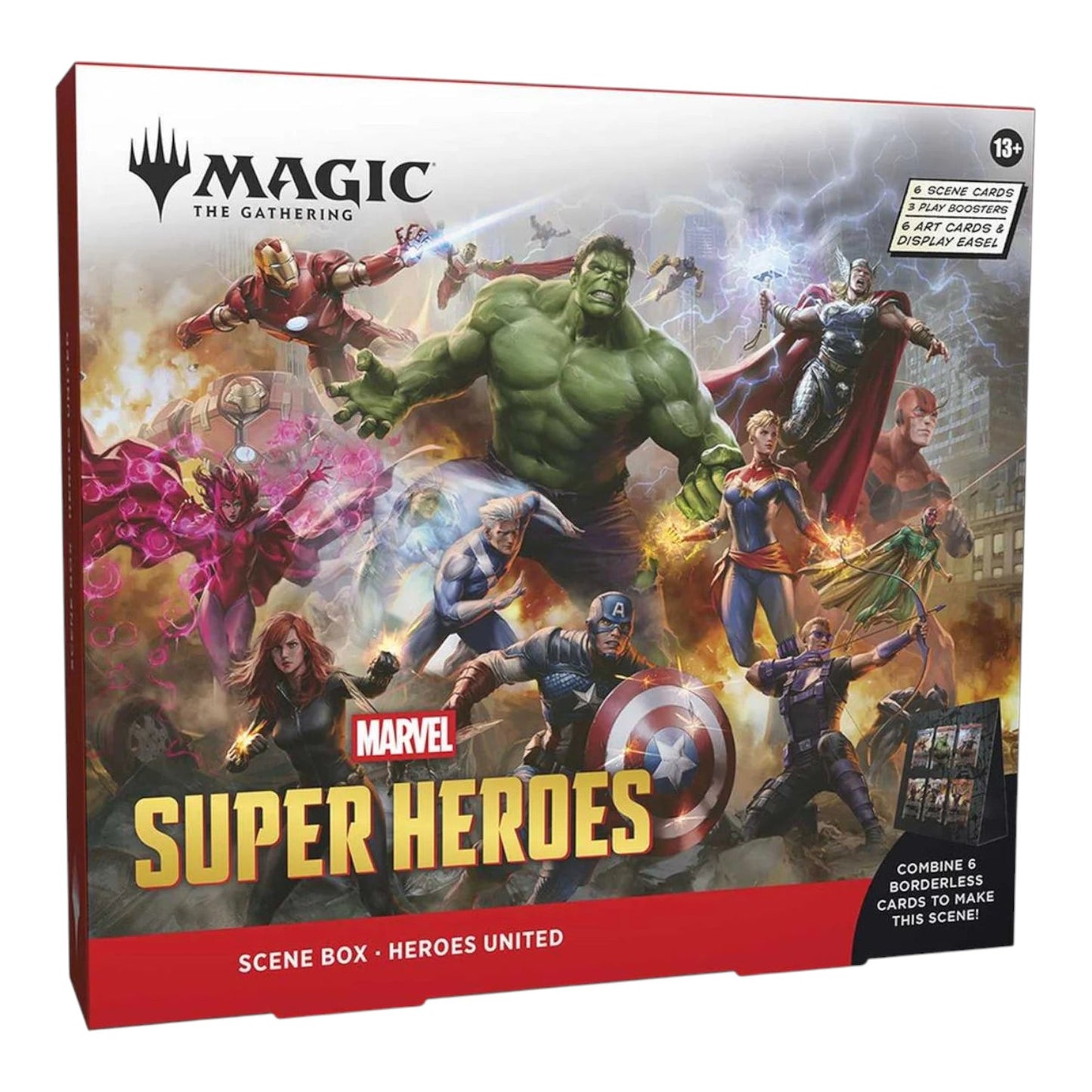 RichRevived Magic the Gathering Marvel Super Heroes Heroes United scene box featuring Avengers team artwork