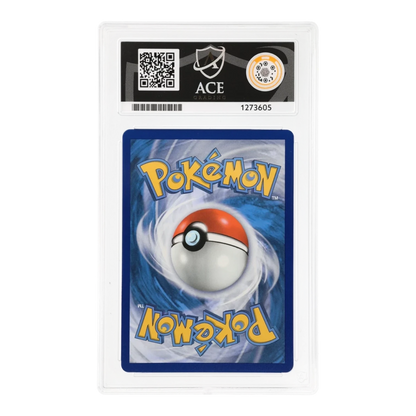 RichRevived ACE 10 Gem Mint graded Pokemon card back view featuring the classic blue and white Poke Ball design