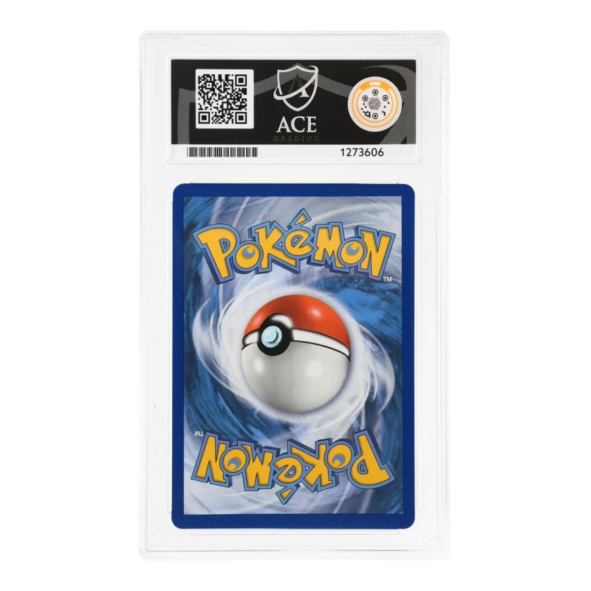 RichRevived ACE 10 Gem Mint graded Pokemon Marnie 208/202 secret rare card back view in protective slab