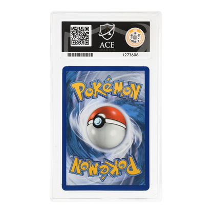 RichRevived ACE 10 Gem Mint graded Pokemon Marnie 208/202 secret rare card back view in protective slab