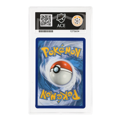 RichRevived graded Morpeko VMAX 204/202 Pokemon card in an ACE 10 Gem Mint slab, back view showing the card design.