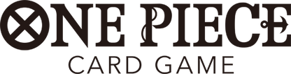 Official One Piece Card Game logo in black text on transparent background, Bandai TCG branding image.
