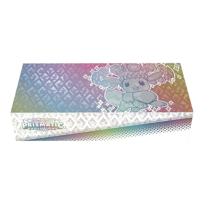 RichRevived Pokémon TCG Prismatic Evolutions Super-Premium Collection box featuring Eevee and holographic design