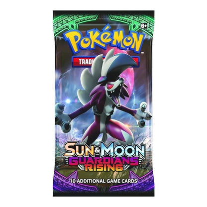 Guardians Rising booster pack wrapper, English Sun & Moon SM2