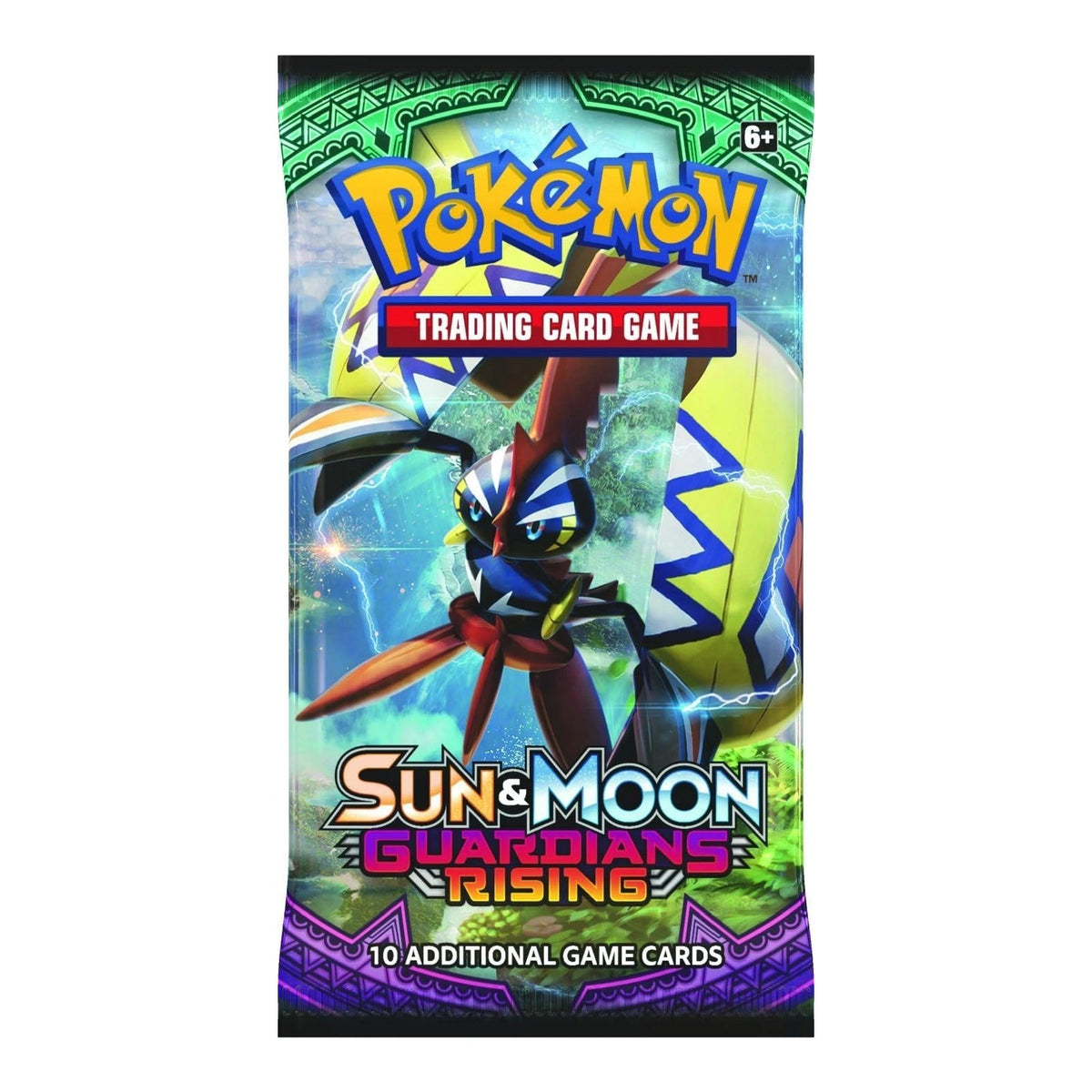 Guardians Rising booster pack, back of wrapper