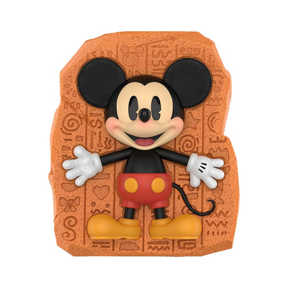 POP MART Disney Mickey Boundless Creativity Series figure, orange relief-panel design