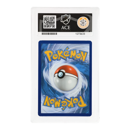RichRevived ACE 10 Gem Mint graded Rayquaza VMAX Silver Tempest trading card back view in protective slab