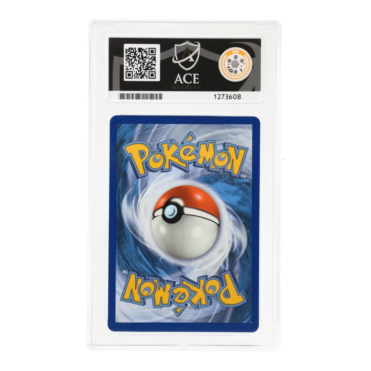 RichRevived graded Snorlax VMAX 206/202 rainbow secret rare Pokemon card in an ACE 10 Gem Mint slab back view